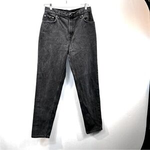 Levis 551 Relaxed  Fit Tapered Leg High Waist Black Jeans Women’s Size 12 Long